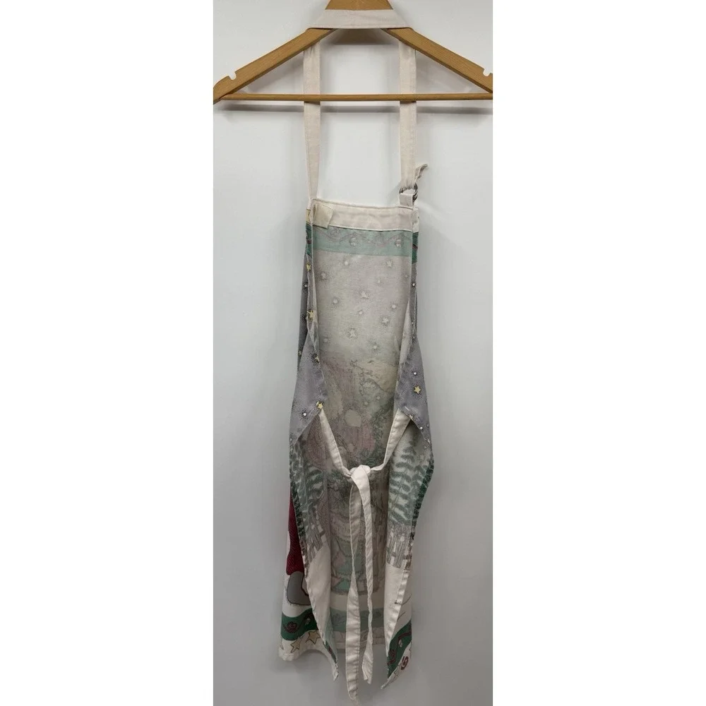Deb Strain Christmas Santa Fabric Apron 